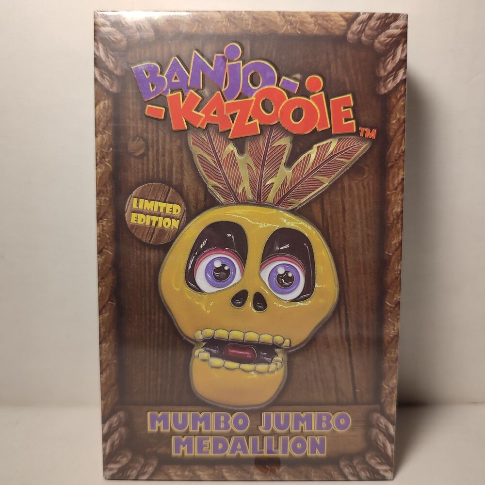 Banjo-Kazooie Mumbo Jumbo Medallion Limited Edition Official Rare Figurine